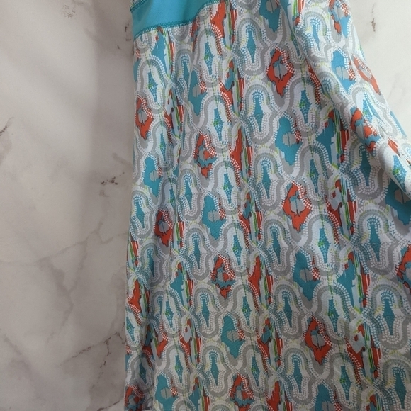 Soybu Tank Dress Black Size Small Racerback Mini Print White Blue - Picture 8 of 13